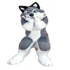 2022 gris chien loup renard Fursuit mascotte Costume déguisement toutes tailles tout neuf complet Suit257L