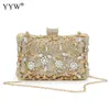 Kvällspåsar Clutch Bag Party Wedding Crystal Clutches Purse Crossbody for Women Luxury Chain Shoulder With SAC 230729