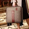 Suitcases Fashion Pu Leather Travel bags Luggage Sets Women Rolling Suitcase With Handbag Men Luxury Trolley Bag Carry-ons