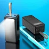 Cell Phone Power Banks Power Bank 100000mAh Portable Charging PowerBank 80000 mAh 4 USB LED PoverBank External Battery Charger For Xiaomi Mi 9 8 iPhone L230824