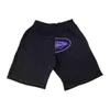 2003 shorts esportivos masculinos de tecido de lã com estampa de cruzeiro cintura elástica masculino vintage punk casual cintura alta streetwear shorts soltos y2k b3405