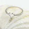 HOPEARL Jewelry 925 Sterling Silver Settings Zircon Heart Ring Blank DIY Findings Pearl Mount 3 Pieces235m