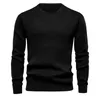 Hommes t-shirts mode automne décontracté à manches longues col rond couleur unie chemise hommes hommes Compression froid vitesse grand