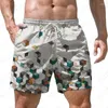 Pantaloncini da uomo Summer Beach Stile etnico Pantaloni casual stampati in 3D Patchwork colorato Fashion Trend Plus Size