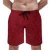 Shorts masculinos de leopardo roxo de qualidade homens praia calça estampa de animais Trenky Swimming Turnks Plus Size