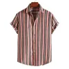 Camicie casual da uomo Camicia floreale sottile sottile a maniche corte estiva Parrucchiere stampato