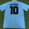 Vintage 1989, 1990 LAZIO 1991, 1992 GASCOIGNE 10 Classic Vintage High Quality Football Jersey Uniforme Football Jersey camiseta