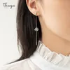 Stud Thaya 100 Real Solid 925 Sterling Silver Willow Ear Drop Dangle Cryst Boucles D'oreilles Charmes Pour Femmes Mode Cadeau Fine Jewelry 230729