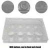 50pcs 12 15 18 Grids Quail Egg Carton Storage Container Organizer Disposable Pvc Storage Box Transparent Egg Dispenser Holder U3 C286Z