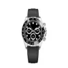 20 kleur Horloge Diamant zwart 40mm Rubber Band Horloge Mannen Alle Subdials Werkfunctie Automatisch horloge Mechanisch voor mannen Wish G196s