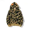 Designer Mens Hoodie Full Zip Up Shark Hoodies pour Femme Noir Camouflage Veste Bleu Sweat À Capuche Sweat Homme Femme Pull À Manches Longues Tech Fleece Cardigan 00