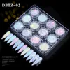 Nail Glitter 12pcs Nail Glitter Powder Dust Set Flocons Irisés Paillettes Coloré Super Shining Paillette Nail Art Décoration Accessoires 230729