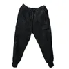 Pantalons pour hommes Owen Seak Hommes Casual Cross High Street Wear Longueur Cargo Vêtements Pantalons de survêtement Printemps Harem Noir