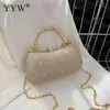 Kvällspåsar 2023 Fashion Gold Diamond Luxury Handbag Elegent Chain Women Axel crossbody Bag Wedding Party Clutch Pouch 230729