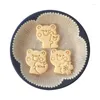 Moldes para assar Coração Urso Amor Molde para Biscoitos Dia dos Namorados Cortador Carimbo Plástico PLA Reutilizável 3D Molde DIY para Casa