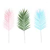 Fleurs décoratives 48cm feuilles de fer en plastique artificielles décoration de la maison tropicale plage fête photographie accessoires fausses plantes