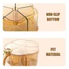 Förvaringsflaskor Säsongsboxbehållare för kryddor med 5 rutnät Multi Använd bärbara anti -slipkakter Kök Mat