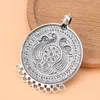 Pendant Necklaces 3pcs/Lot Tibetan Silver Large Tribal Bohemian Boho 9 Bailors Connectors Pendants For DIY Necklace Jewelry Making