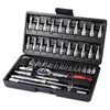 Professional Hand Tool Sets Car Repair Ratchet Spanner Wrench Socket Screwdriver Bits Set Bicycle Kits Mechanical Tools2328