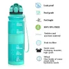 Tumblers 500 1000 ml hochwertige BPA-freie Wasserflasche für Sport mit Zeitmarkierung, Outdoor-Fitnessstudio, auslaufsichere Dichtung, Fahrrad 230729