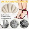 Women Socks 2/4/8pcs Heel Stickers Anti-wear Feet Care Shoe Pads Protectors Cushion Insoles Size Reducer Pain Relief Inserts