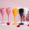 Wijnglazen Vueve Champagne Flutes Glas PP Kunststof Vaatwasmachinebestendig Wit Acryl Glas Transparant Partij