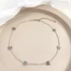 Hanger Kettingen Witte Kralen Zwarte Vlinder Ketting Stapelen Choker Elegant Feest Reizen Voor Vrienden Vrouwen Meisjes Sieraden Geschenken