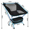 Mobilier de camping Chaises de plage Chaise de camping Léger Extérieur Pliant Touriste Portable Lune Aviation Tube En Aluminium Homme Paresseux