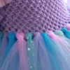 Mädchenkleider Mädchen Prinzessin Meerjungfrau Tutu Kleid Unter dem Meer Prinzessin Kinderkleider für Mädchen Geburtstagsfeier Kostüm mit Blumenstirnband 230729