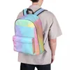 Plecak krawat bar farbia pastel zwykłego studenckiego torby szkolnej laptopa plecak Travel Duż