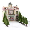 Fiori decorativi 15pcs derby cappello forniture modelli alberi in miniatura paesaggio cedro per verde fai -da -te
