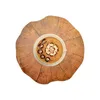 Table Runner Wood Grain Western Placemat Tea Cup Mat Thermal Insulation Moisture-proof Forest Wedding Home Dining Dishes Decorative