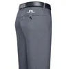 Męskie garnitury J Lindeberg Men Pants Fashion Golf Nosze spodnie sporty i swobodne cienkie męskie oddychające szybko suszące wysokiej jakości ubrania