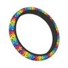 Steering Wheel Covers Colorful Guitar Rock Star Music Car Cover 38cm Soft Suitable Car-styling Interior Accessories