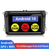 2 DIN ANDROID 10 8 128 GPS CAR MULTIMEDIA PLAYER CAR AUTORADIO RADIO FOR VW VOKSWAGEN GOLF POLO PASSAT B7 B6 LEON SKODA1882