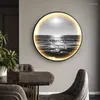 Wall Lamps Entry Porch Sea Decorative Painting Led Lamp Luminous Creative Living Room Bedroom Hanging