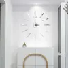 Orologi da parete Orologio creativo senza punzonatura Adesivo digitale in acrilico per camera da letto semplice decorativo silenzioso fai-da-te