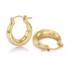 Boucles d'oreilles créoles Vonmoos Chunky Set pour femmes avec aiguille en argent Sterling 925 14K plaqué or moderne bijoux de mode décor