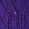 Kobiety Knits Tees Winter Purple Cardigan Star Haftowe swetry Limiteatowe edycja Tay Knigan Cardigans Lor Speak Vintage Now Sweter Tops 2307729