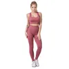 Active Sets Gym 2 Piece Set Workout Clothes For Women Yoga Solid Color Fitness Leggings Sportswear Woman Wear Sport Bra And Pants