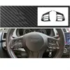 Housses de volant pour 2013-2022 voiture en Fiber de carbone Grain bouton cadre décoration couverture garniture accessoires316d