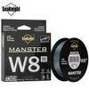 Braid Line Seaknight W8 II MANSTER FISH 150M 300M 500M 15100LB 8 Strängar Multifilament PE för sötvatten saltvatten 230729