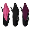 Мусульманские женщины Лонг Химар Хиджаб Молитвенная одежда Джеллаба Джилбаб Абая Рамадан платье Абаяс Исламский Никаб Бурка Джубах318d