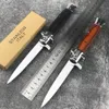 Tactical Italian Style FA48 Manual Folding Knife 440C Blade Wooden Handles Outdoor Survival Camping Hunting EDC Tool