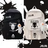 Schultaschen Anime JoJo's Bizarre Adventure Studenten Schultasche Kawaii Cartoon Rucksack Teen Büchertasche Wasserdichte Laptoptasche Kinder Geschenke 230729