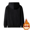 Herren Hoodies Herren Oberbekleidung Warmer dicker Winter-Fleece-Trainingsanzug Männer Kapuzenpullover Jogging Männliche Sportbekleidung Mäntel Outwears Tops 4XL