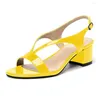 Sandaler Lovirs Kvinnors komfort Öppen Toe Ankle Strap Chunky Heel 5cm Dress Causal Shoes Plus Size 5-15
