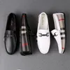 Gai Men's äkta klänning Patchwork Leather Shoe Fashion Moccasins Wedding Party Loafers Oxford Shoes Men 230729