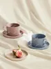 Tasses soucoupes service à café en céramique Ins Style ménage haut de gamme exquis parfumé thé après-midi tasse tasses
