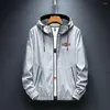 Herrtröjor 2023 Spring Autumn Martini Racing Tryckt Windbreaker Jacket Mens Summer Street Hoodie Zip Light Casual Coat